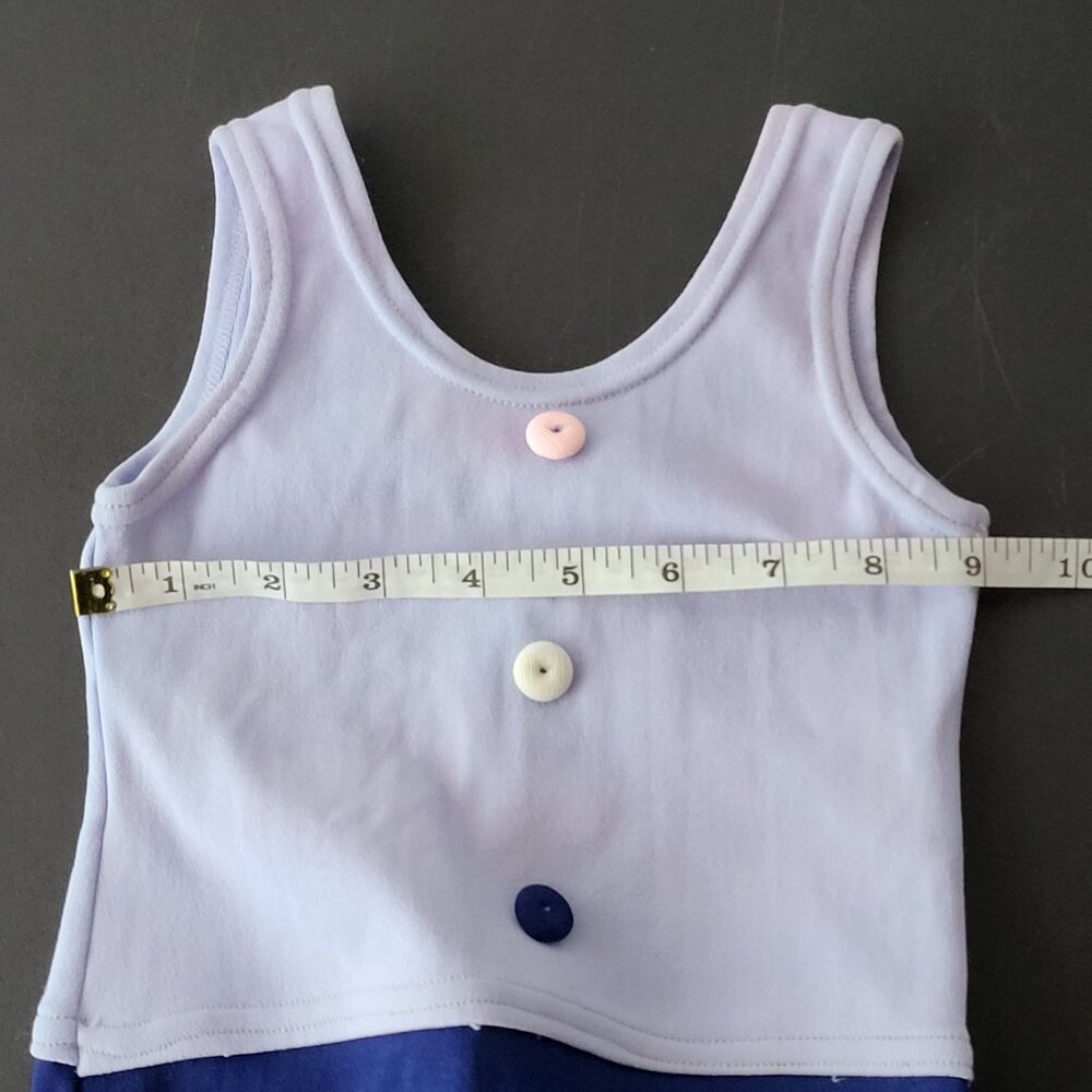Vintage Kmart Baby Girls Sleeveless Romper 6-12‎ Months Retro Pastel Bodysuit - Picture 5 of 6